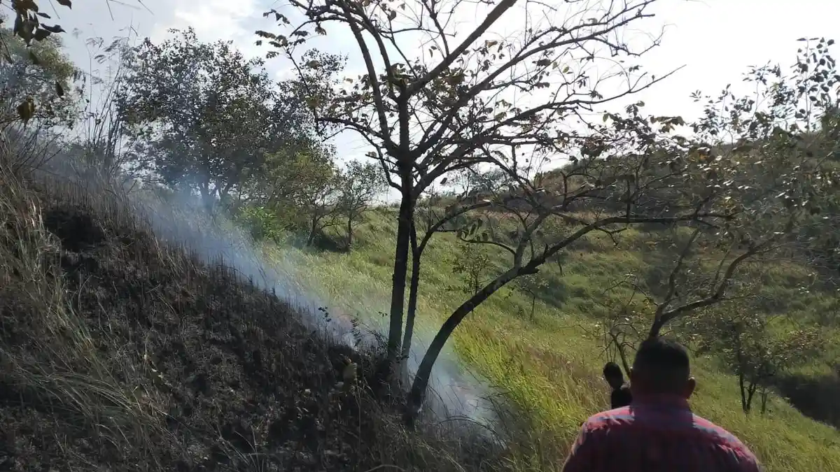 Lagi, Kebakaran Lahan Terjadi di Blang Panyang, Lhokseumawe