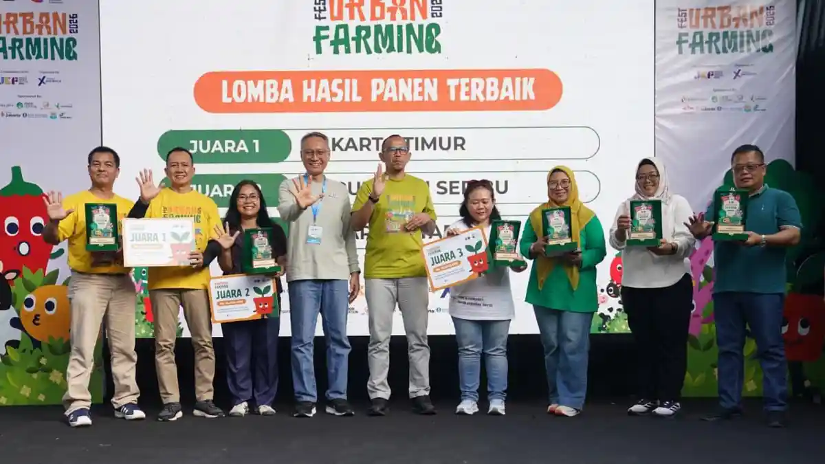 Jakarta Timur Raih Juara I Hasil Panen Terbaik di Festival Urban Farming DKI 2026 - Tribunjakarta.com