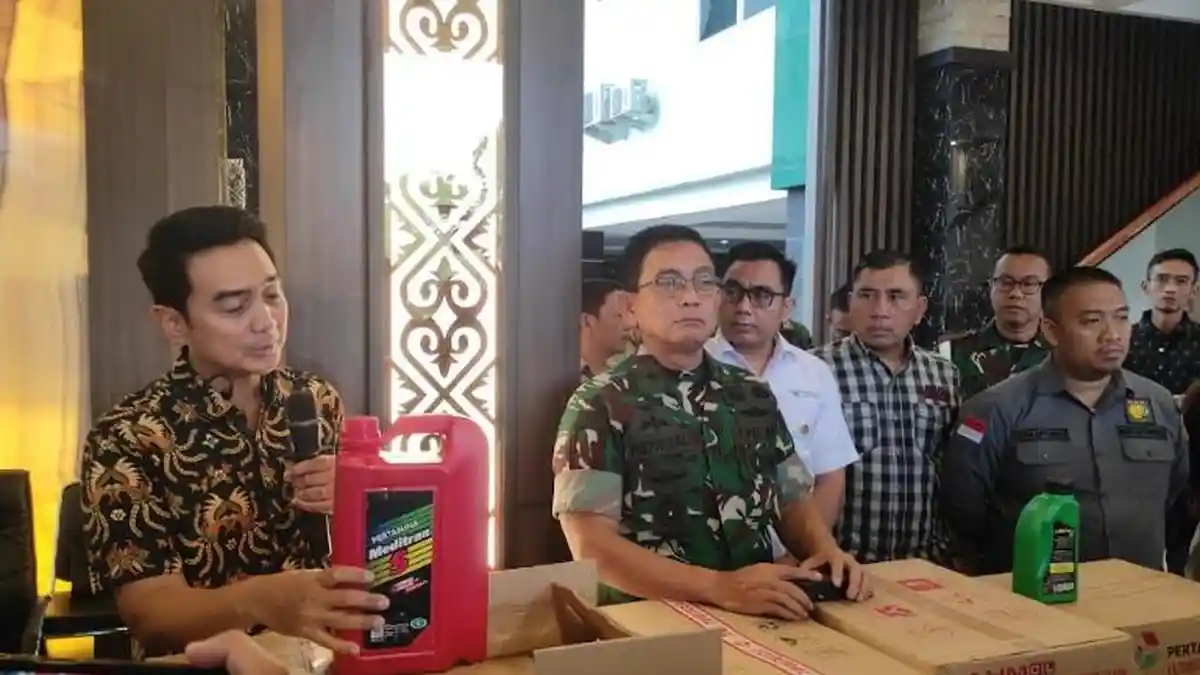 Kodam I BB Gerebek 3 Gudang Sekaligus Produksi Diduga Oli dan Pelumas Palsu di Deli Serdang