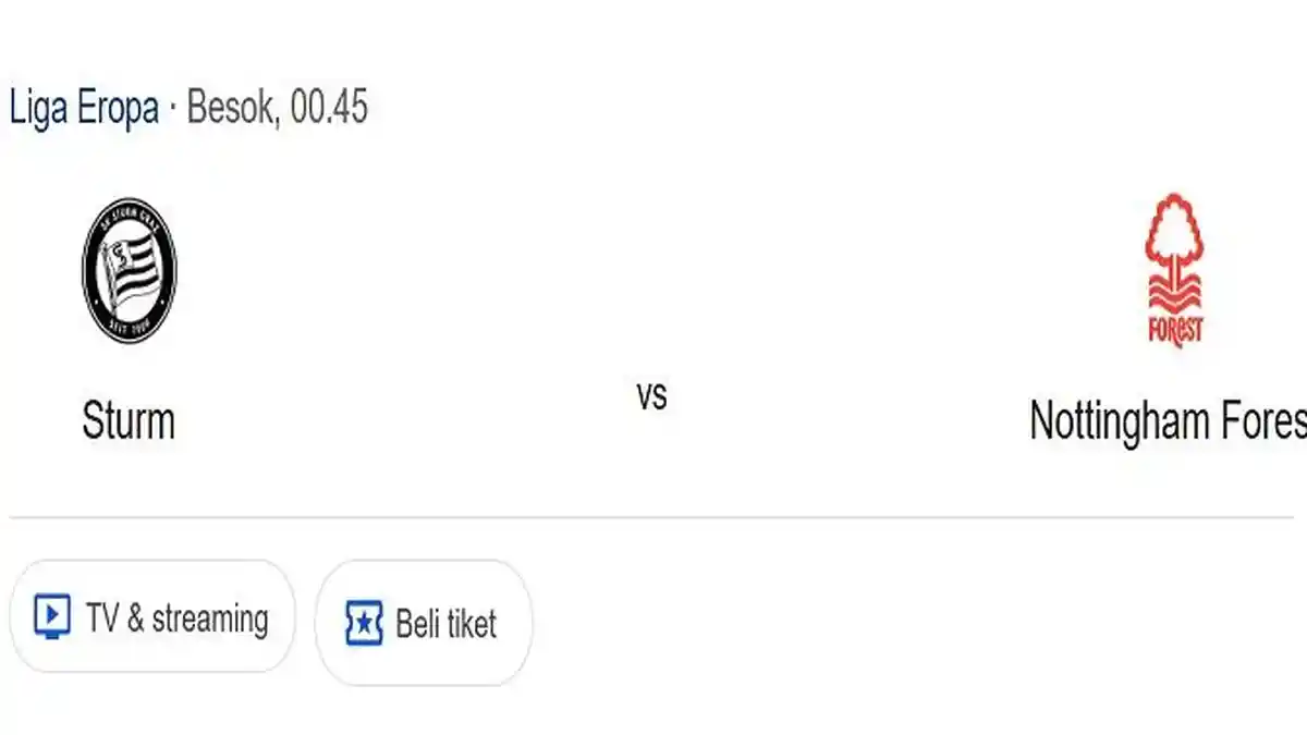 Prediksi Skor dan Susunan Pemain Sturm Graz VS Nottingham Forest, Adu Tajam Jatta dan Jesus