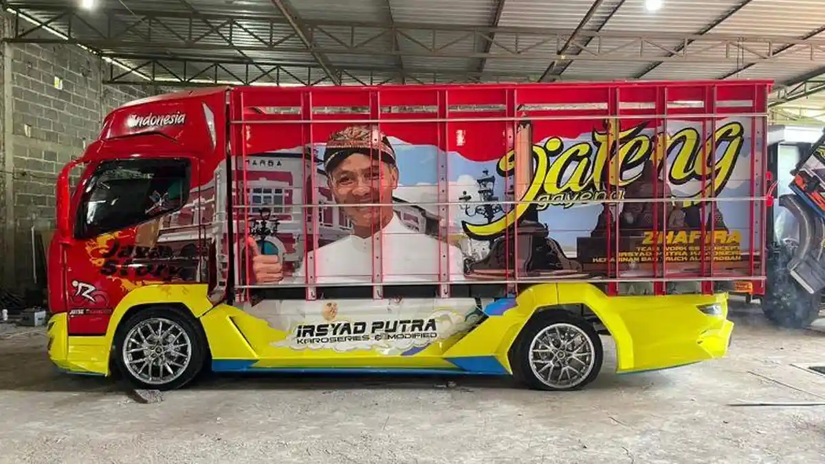 Kontes Modifikasi Truk di Owabong Purbalingga, Ada yang Menyerupai Mobil Lamborghini