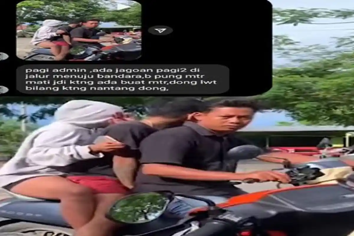 Berita Viral NTT, Gonceng 3 Orang, Pemuda Ini Unjuk Jago Nantang Berkelahi di Jalur Menuju Bandara