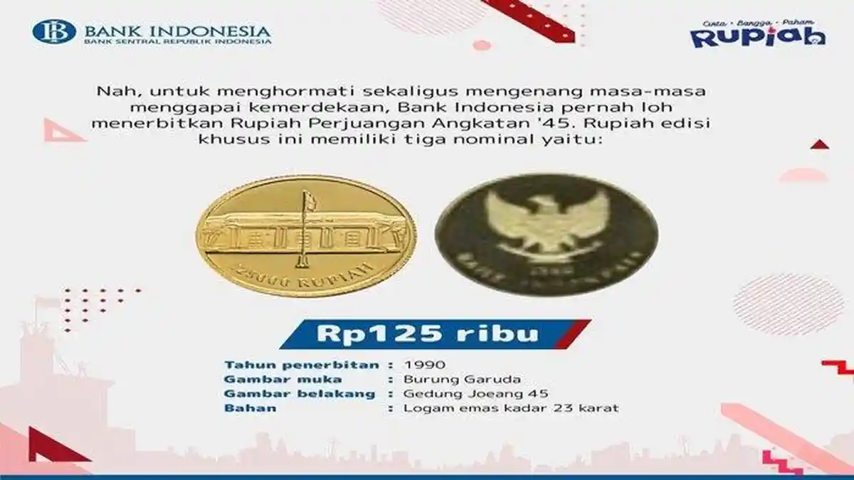 Lebih Besar dari Uang Koin Kelapa Sawit, Cek Rupiah Edisi Perjuangan Tahun 1945 Berbahan Emas