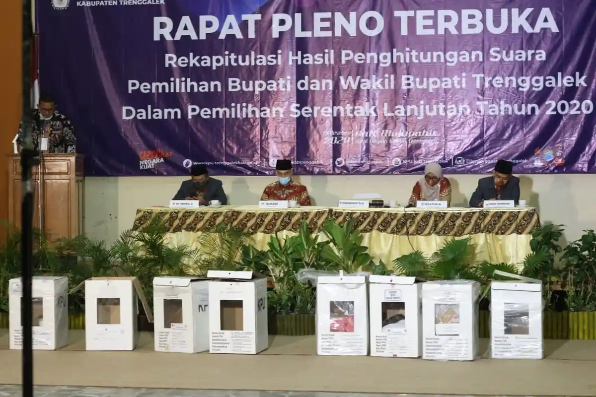 Tak Ada Gugatan, KPU Trenggalek Tetapkan Bupati dan Wabup Terpilih Dua Hari Setelah BRPK MK Keluar