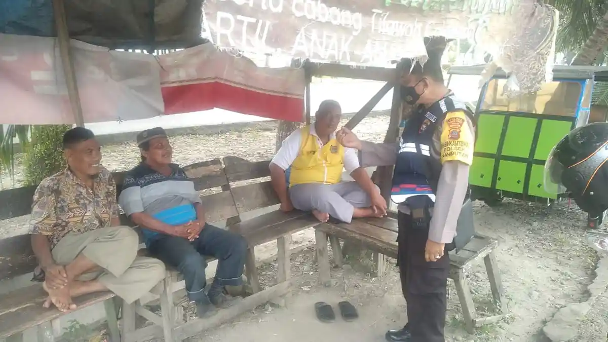 Aiptu Asman Sihotang Sambang DDS Warga Tanjung Marulak