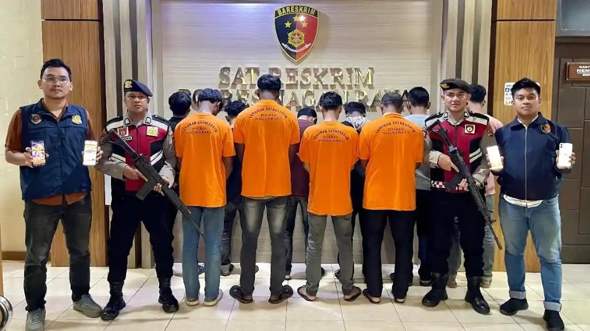 Satreskrim Polres Nagan Raya Ringkus 10 Tersangka Judi Online