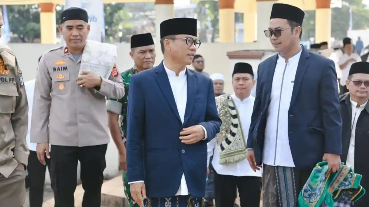 Rayakan Iduladha di Serang, Mendes Yandri Serukan Persatuan Warga