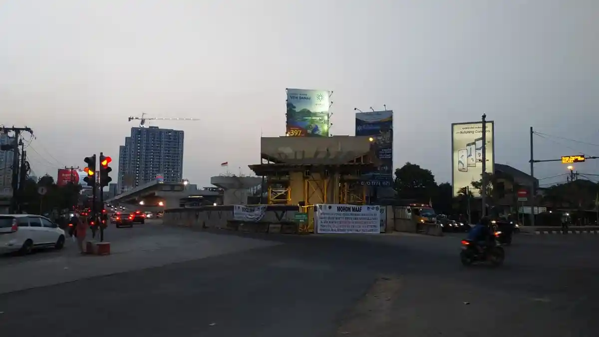 Malam Ini, Simpang Rawa Panjang Bekasi Ditutup Akibat Pekerjaan Proyek Flyover