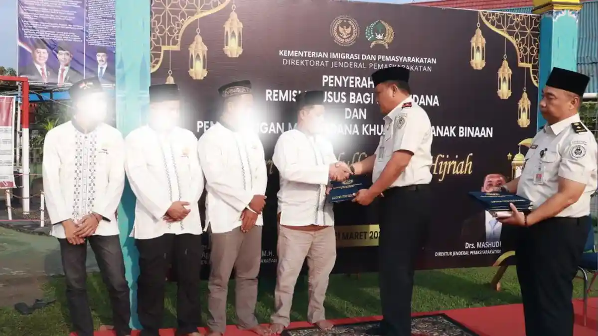 815 Napi Lapas Pasir Pangaraian Terima Remisi Lebaran 2026, 4 Warga Binaan Langsung Bebas