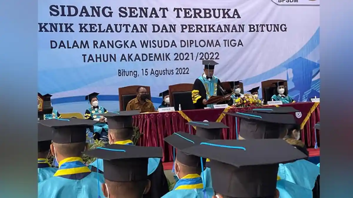 Politeknik KP Bitung Gelar Wisuda 134 Taruna, 4 Orang Terima Adi Widya dan Adi Karya Taruna