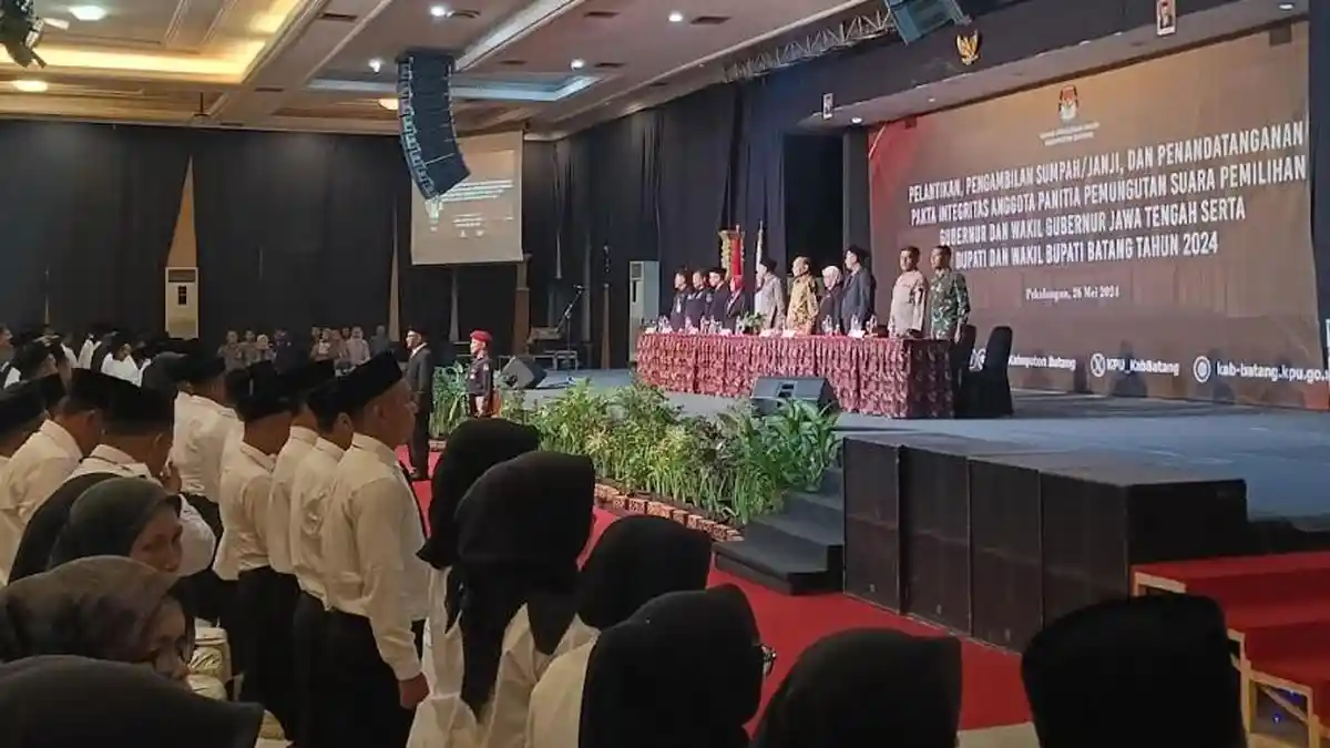 Langsung Kerja, 744 PPS Resmi Dilantik KPU Batang 