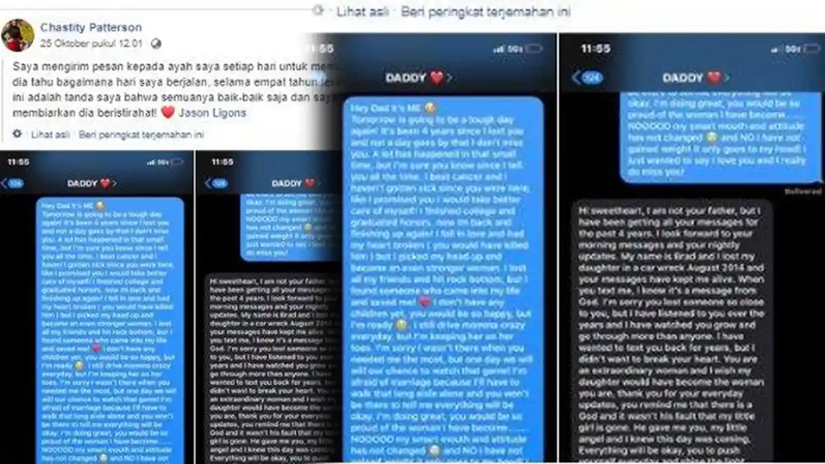 POPULER Seorang Gadis Rutin SMS Ke Nomor Ayah yang Sudah Tiada, Dapatkan Balasan yang Tak Terduga