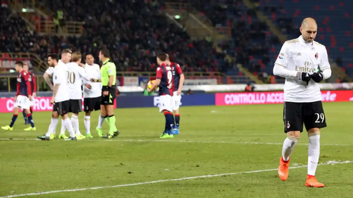 Sembilan Pemain AC Milan Bekuk Tuan Rumah Bologna 1-0