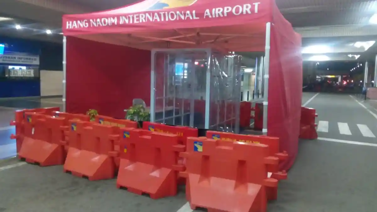 START Today, Tuesday (3/31) Batam Hang Nadim Airport Stops Disinfectant Spraying Booth