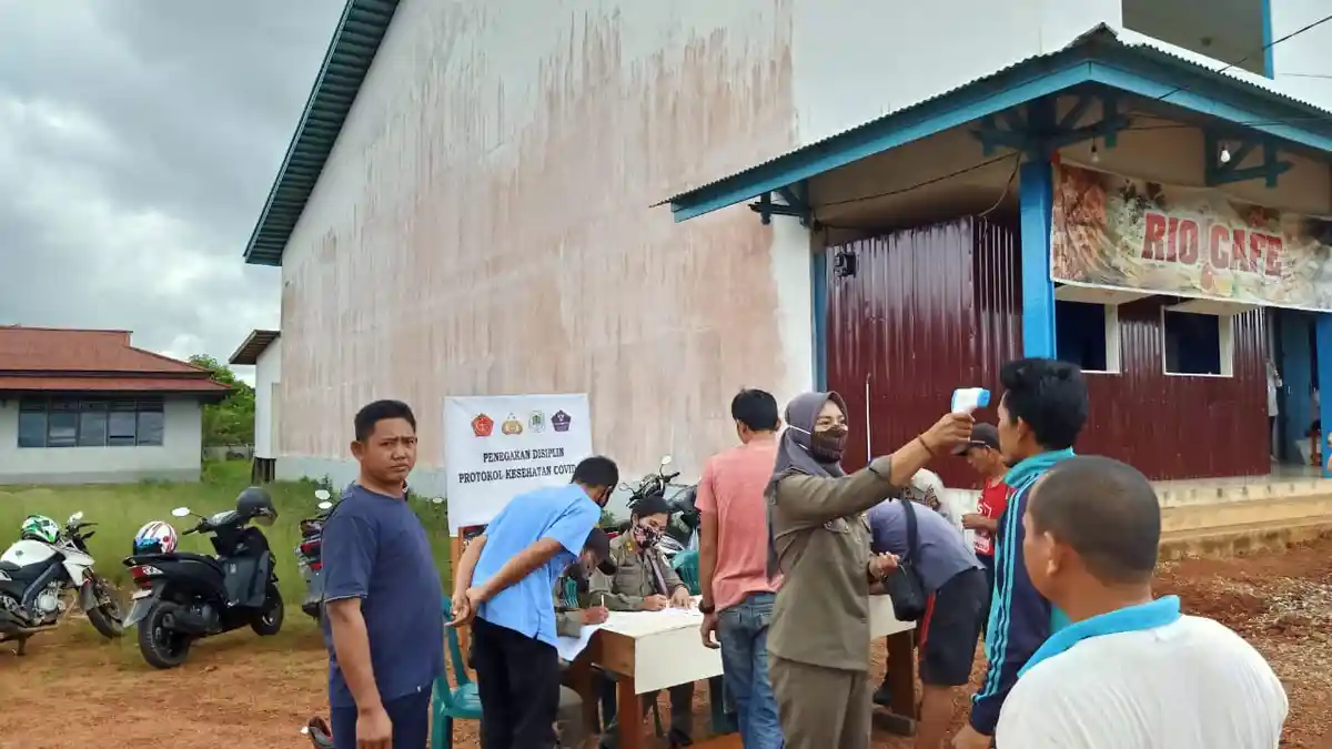 91 Warga Terjaring Razia Masker di Kapuas Hulu