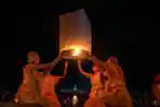 Ribuan Lampion Hiasi Langit Candi Borobudur