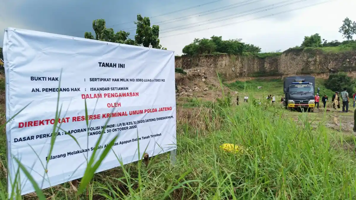Tanah Warisnya Terus Digali Tanpa Ada Pemberitahuan, Pria Ini Melapor ke Polda Jateng