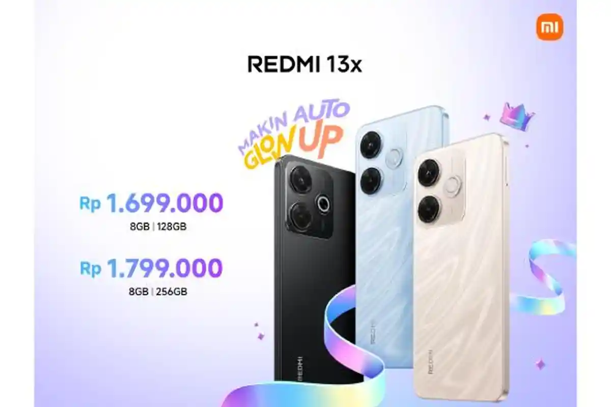 Tampil Beda dengan Desain Memukau, Redmi 13x Siap Bikin Kamu Makin Glow Up!