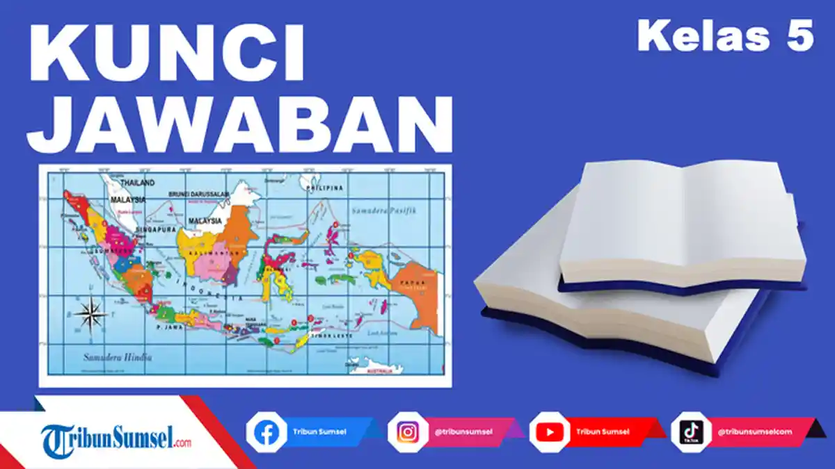 Luas, Batas, dan Kondisi Geografis Wilayah Indonesia Berdasarkan Peta, Kunci Jawaban Kelas 5 Tema 1