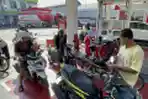 Suasana SPBU Langsep Kota Malang Saat Pertamax Naik