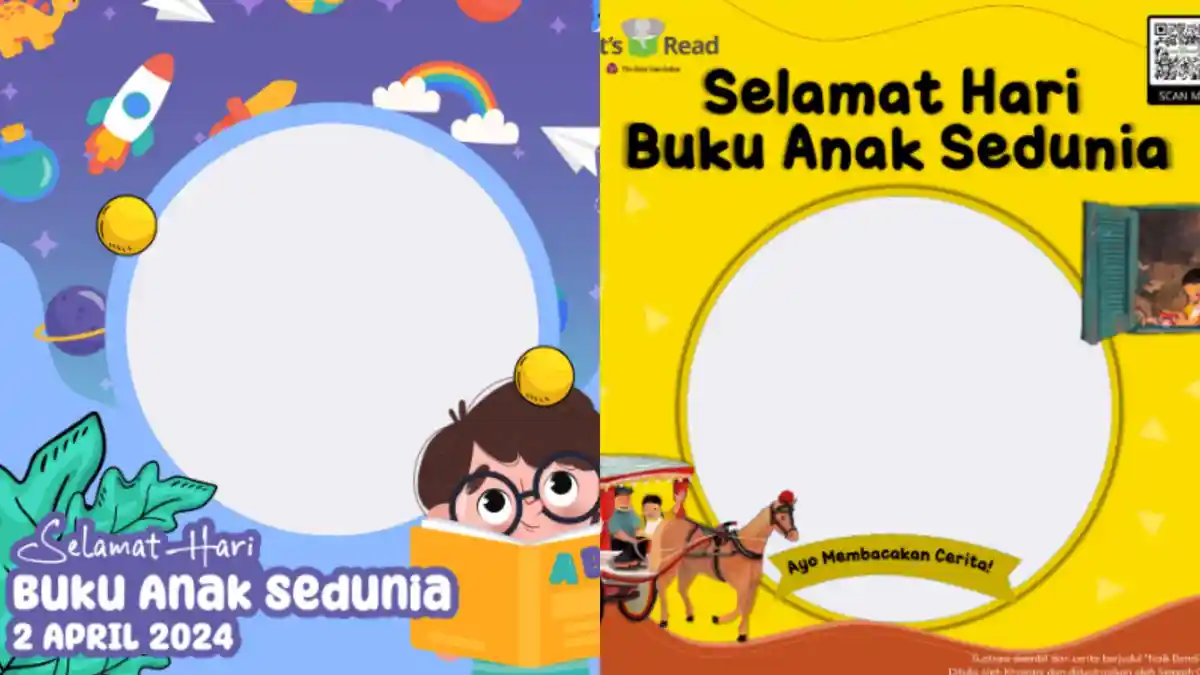12 Link Twibbon Hari Buku Anak Internasional 2024: Kami Hari Ini Membaca