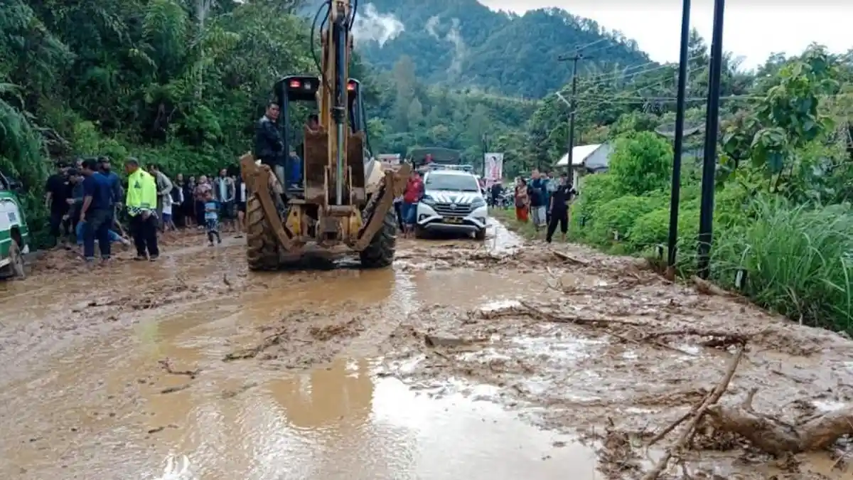 SATU Unit Rumah Hancur akibat Banjir Bandang dan Longsor di Jangga Dolok