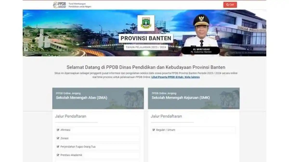 Sudah Dibuka, Ini Syarat dan Cara Daftar PPDB SMA Wilayah Banten Tahun 2023