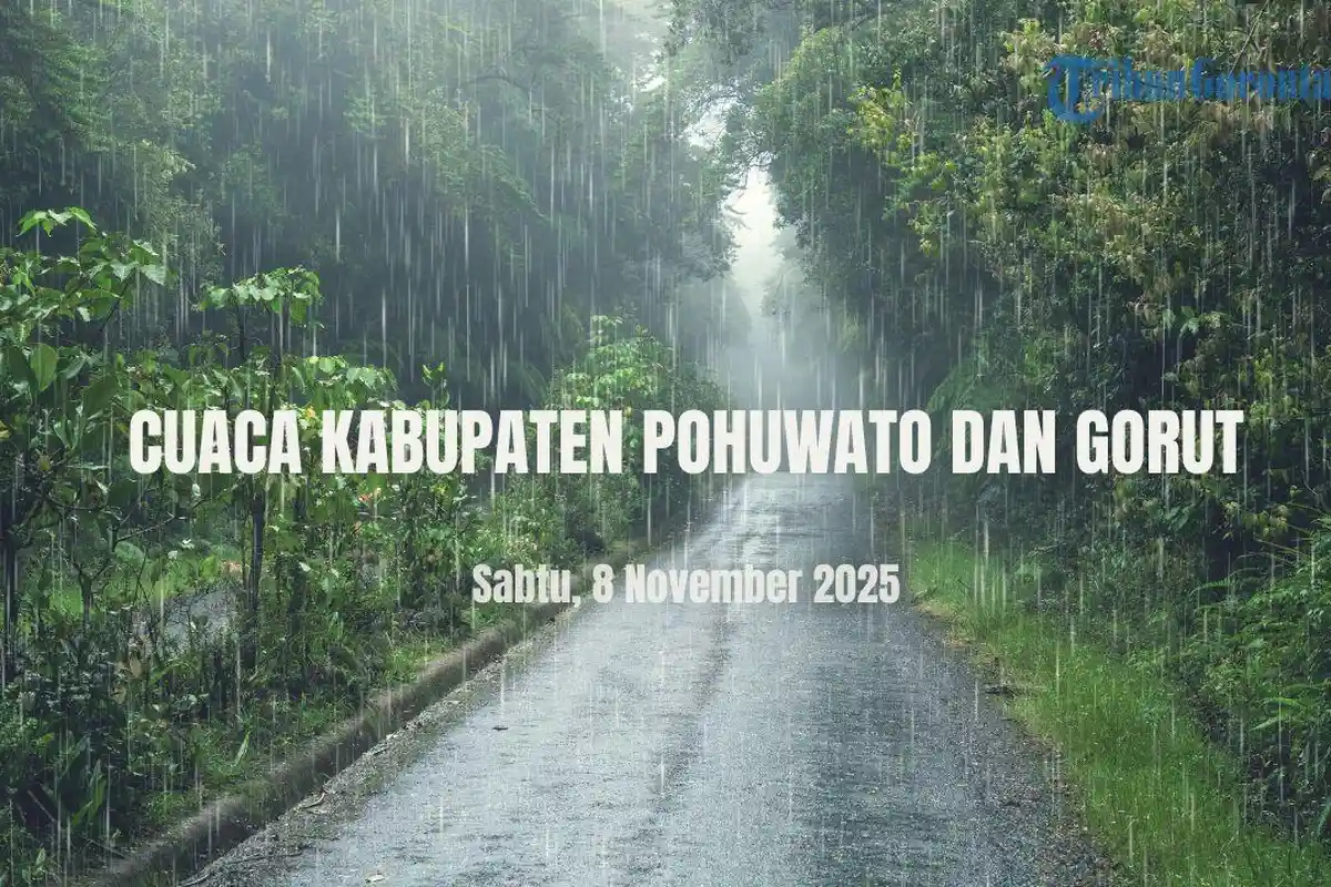 Info Cuaca Kabupaten Pohuwato dan Gorontalo Utara Besok Sabtu 8 November 2025
