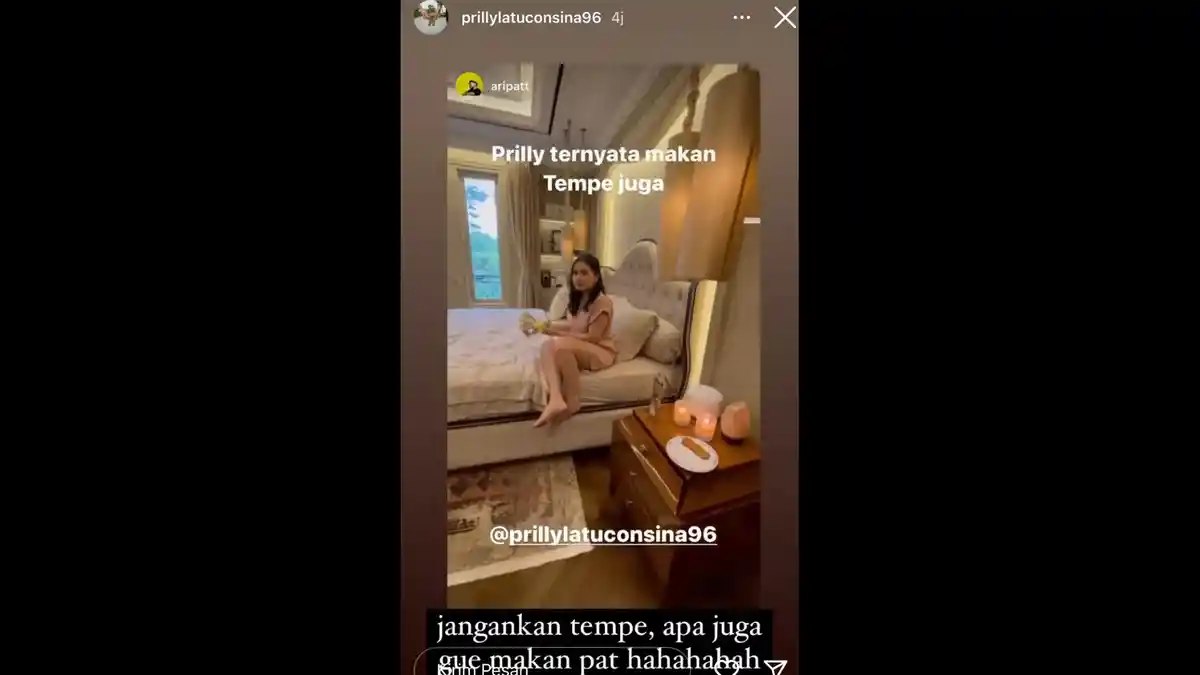 Prilly Latuconsina Ternyata Mau Loh Makan Tempe : Itu Cemilan Gue
