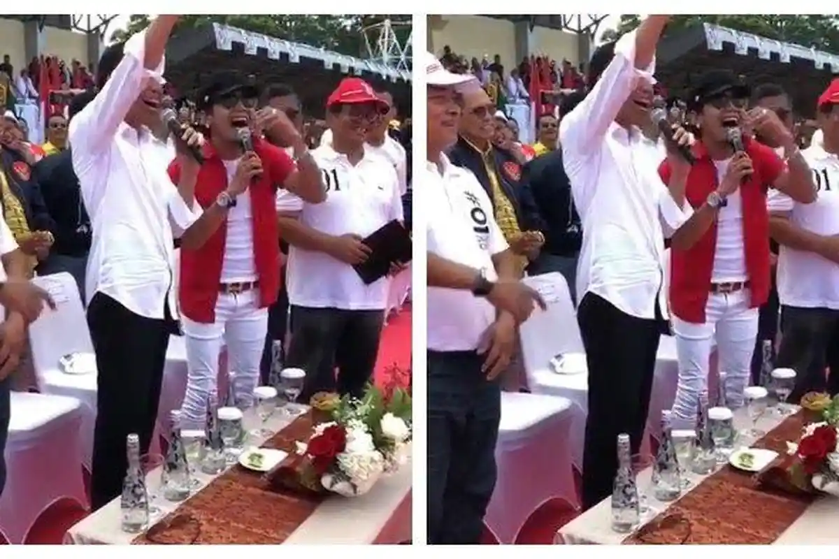 Duet Maut Jokowi Dengan Ian Kasela Raja Band, Bawakan Lagu Jujurlah Padaku, Riuh Tawa & Tepuk Tangan