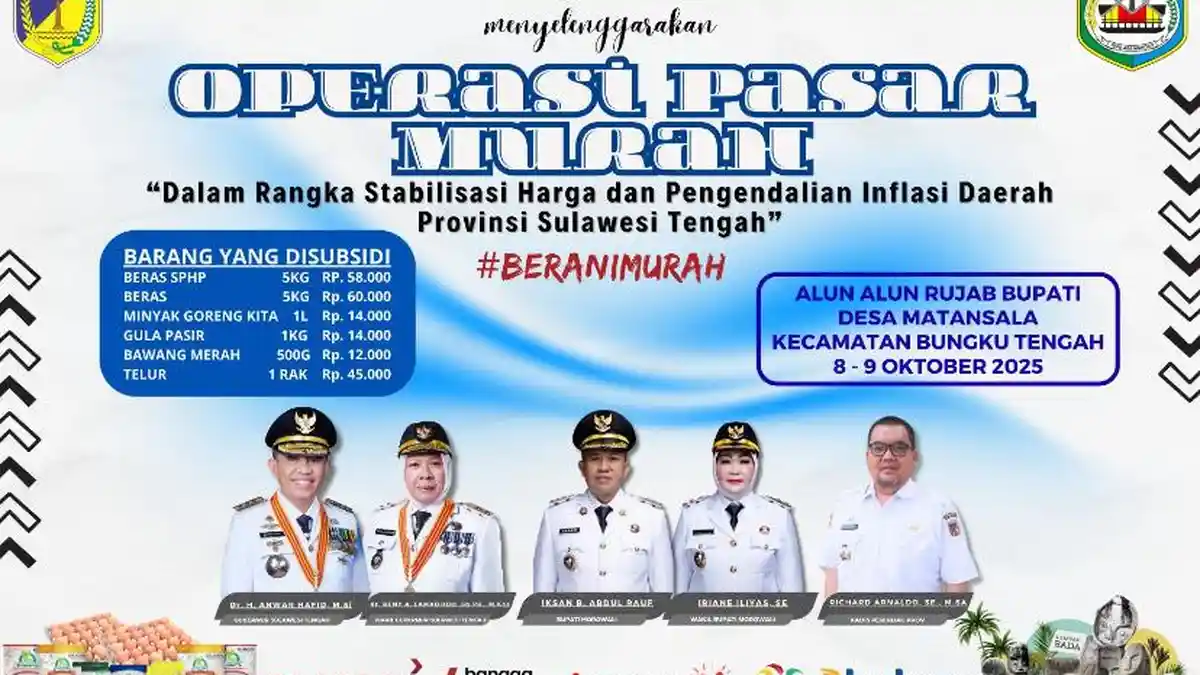Program Berani Murah Hadir di Morowali Sulteng, Harga Sembako Disubsidi untuk Kendalikan Inflasi