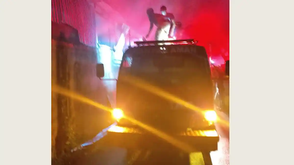 Sebuah Gudang di Sukawati Gianyar Terbakar, Kapolsek Sukawati: Ini Ketiga Kalinya