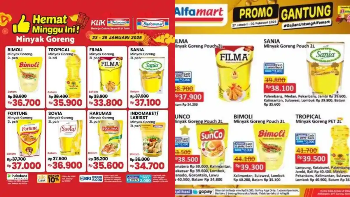 Diskon Minyak Goreng di Indomaret dan Alfamart Saat Perayaan Imlek 2025, Dapatkan Harga Spesial