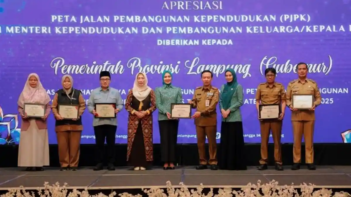 Pemprov Lampung Raih Apresiasi PJPK dan Program GATI dari BKKBN 