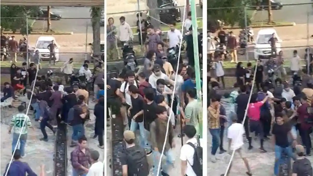 MEMALUKAN, Puluhan Mahasiswa Antar Fakultas USU Tawuran di Kampus, Penyebab Cuma Karena Main Futsal