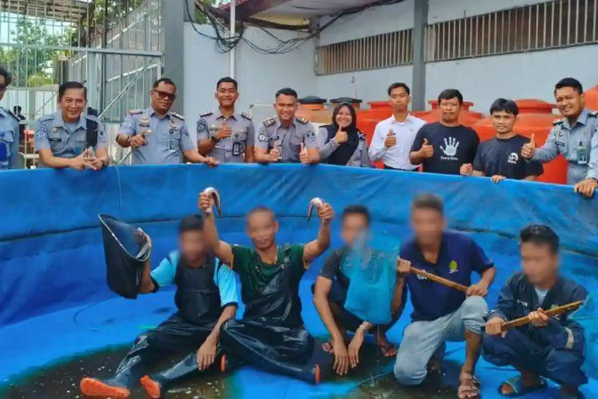 Rutan Balikpapan Panen Ikan Lele, Warga Binaan Wujudkan Kemandirian dan Ketahanan Pangan