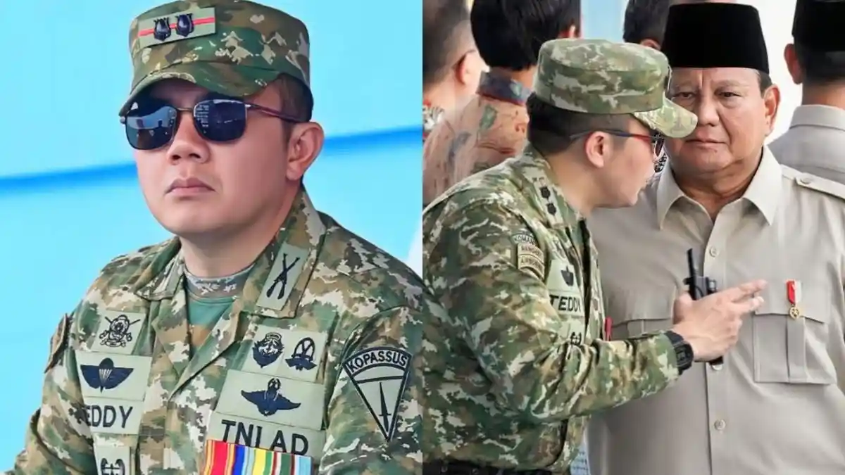 Intip Gaya Letkol Teddy Pakai Loreng Lagi di HUT TNI