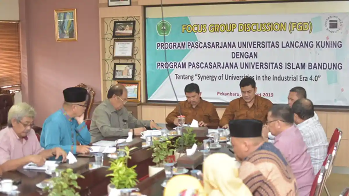 Pascasarjana Unilak Riau dan Universitas Islam Bandung Gelar Focus Group Discussion