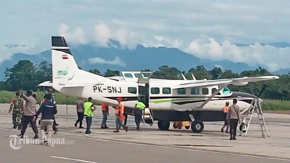 UPDATE Jenazah Tukang Ojek yang Tewas Ditembak KKB di Puncak Dievakuasi ke Timika Papua Tengah