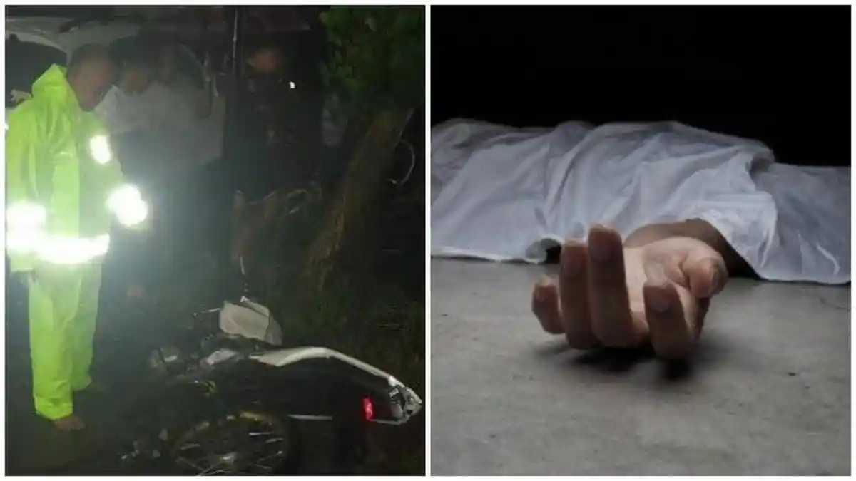 Kecelakaan Maut, Motor vs Minibus, 1 Orang Tewas, Disebabkan Jalanan yang Licin dan Gelap