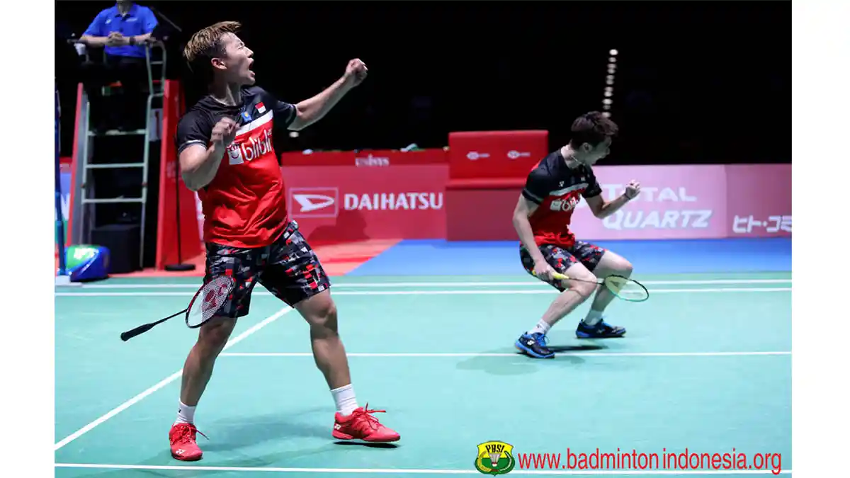 Hasil China Open 2019 - Hanya 34 Menit, Marcus/Kevin Pulangkan Ganda Jepang