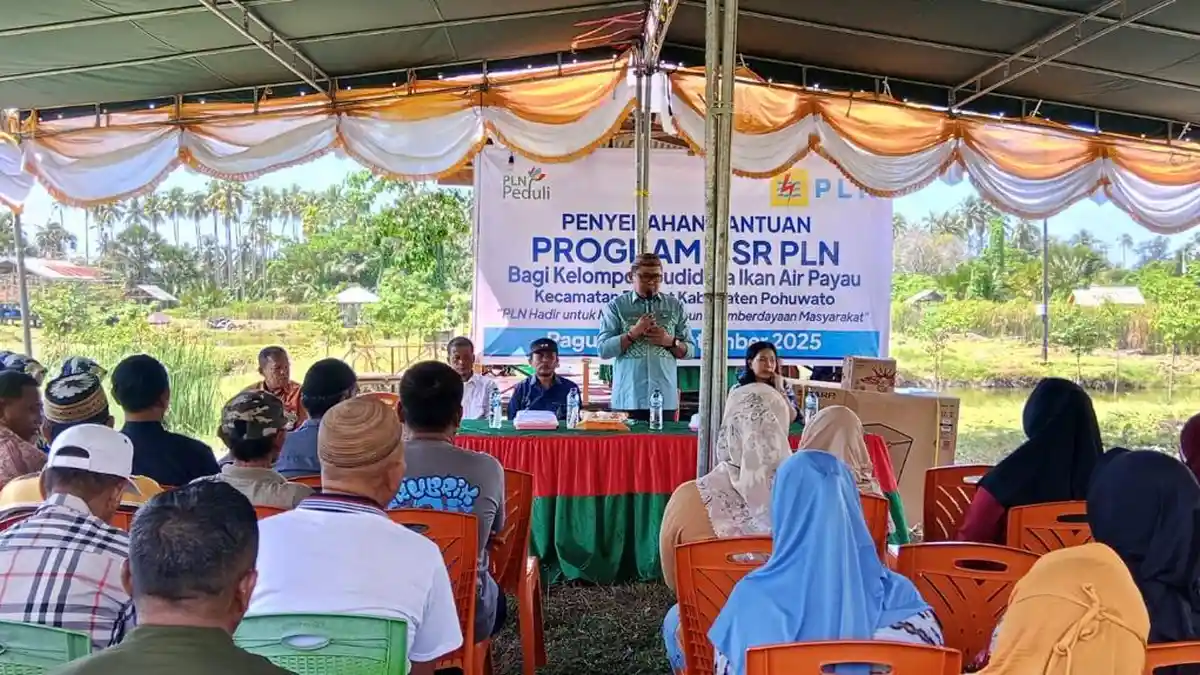 Dorong Ekonomi Pesisir, PLN UIP Sulawesi Salurkan bantuan Budidaya Ikan Air Payau di Pohuwato