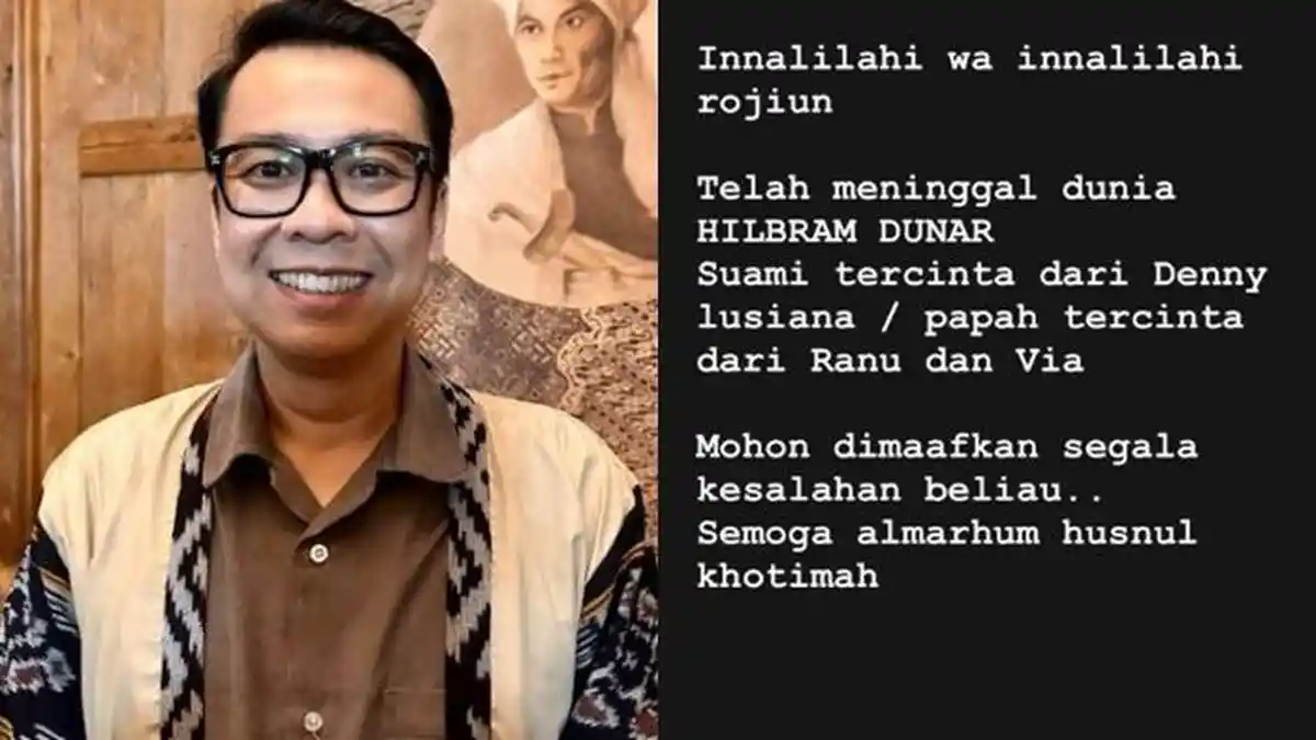 Kabar Duka, Presenter Hilbram Dunar Meninggal Dunia, Tenar Saat Pandu Acara Mario Teguh Golden Ways