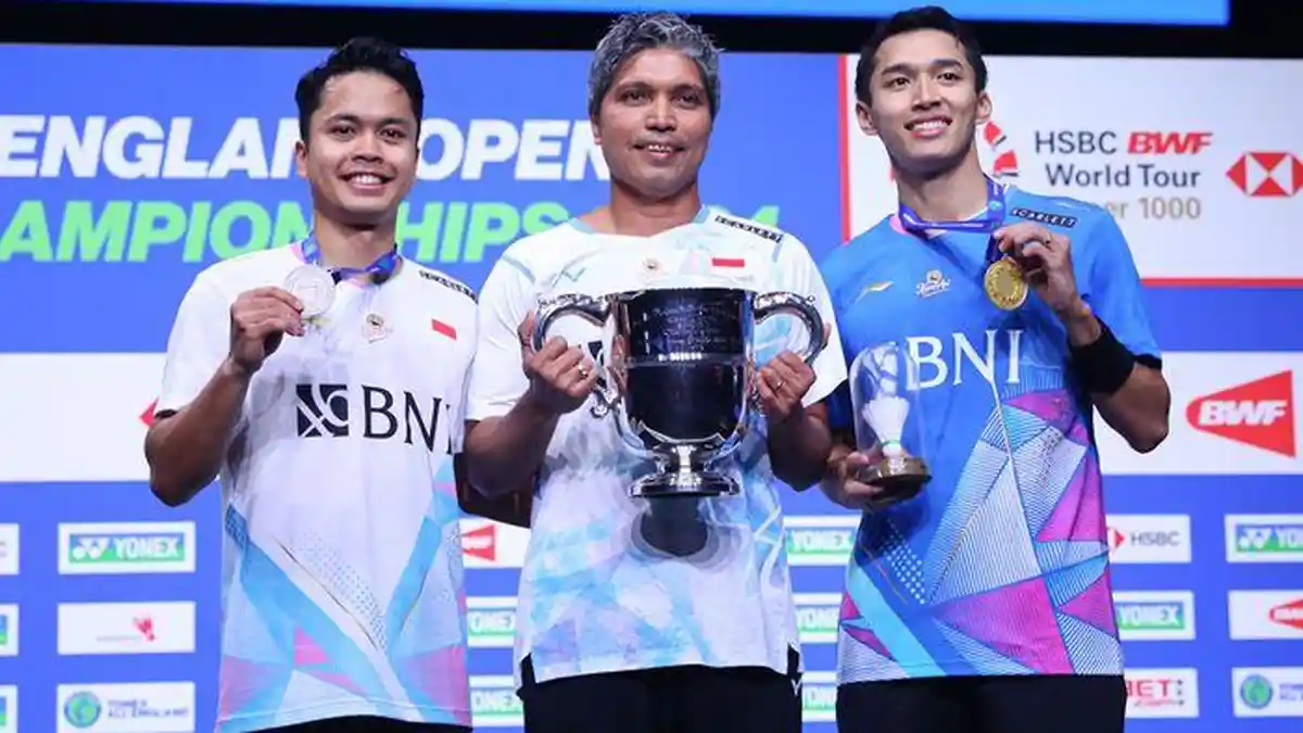 Hasil Drawing All England Open: Anthony Ginting Ditarik, Asa Tertumpang pada Jonatan Christie