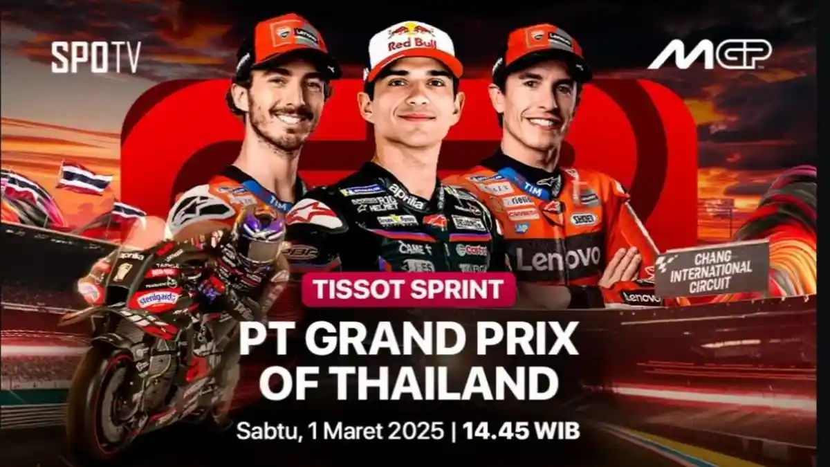 Tak Live Trans7, Link Streaming TV Online Sprint Race MotoGP Thailand ...