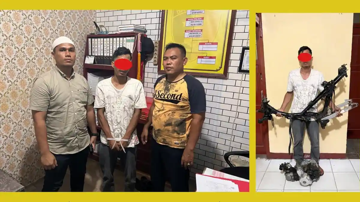 Tinggal Sepeda Motor di Kebun Karena Mogok, Saat Kembali Sudah Digondol Maling