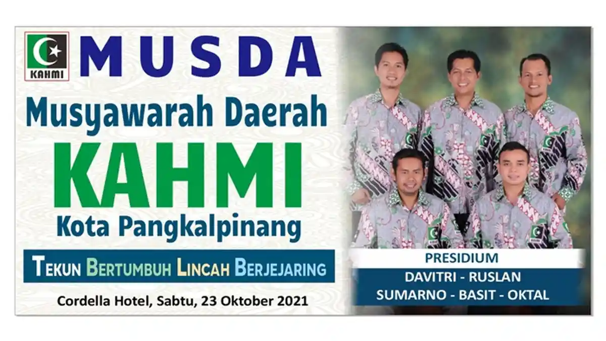 MD KAHMI Pangkalpinang Akan Gelar Musda 2021, Bertema Tekun Bertumbuh dan Lincah Berjejaring