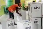 Distribusi Logistik Pemilu 2019 di Jakarta