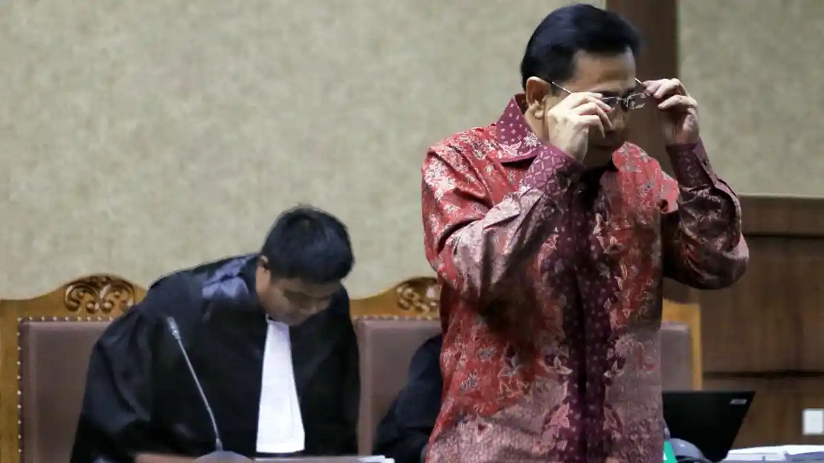 Belum Terlihat Politisi Golkar di Sidang Vonis Novanto