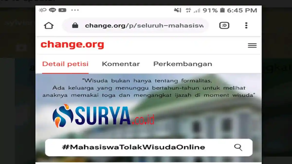 Wisudawan UIN Maliki Sudah Membayar, Buat Petisi Menolak Wisuda Online
